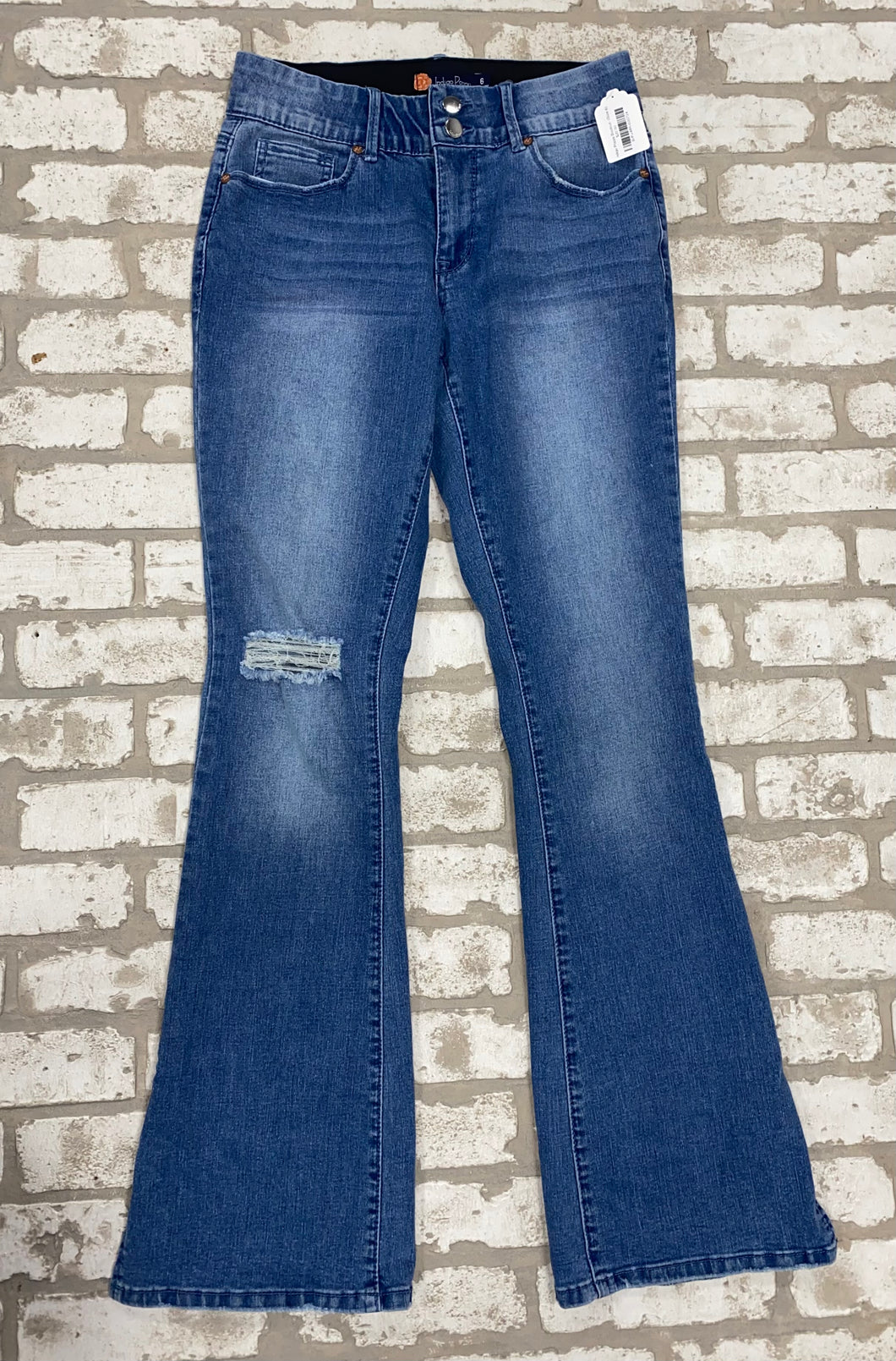 Indigo Poppy Bootcut- (Size 6)