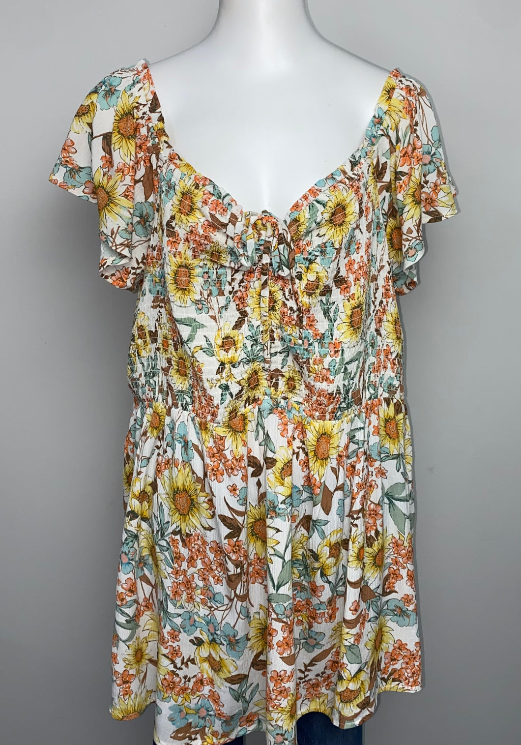 Maurices Floral Tee- (2X)