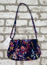 Load image into Gallery viewer, Vera Bradley Alex Crossbody NEW!- Midnight Wildflower
