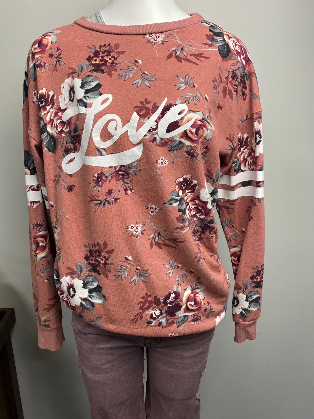 Love floral sweater (XL)