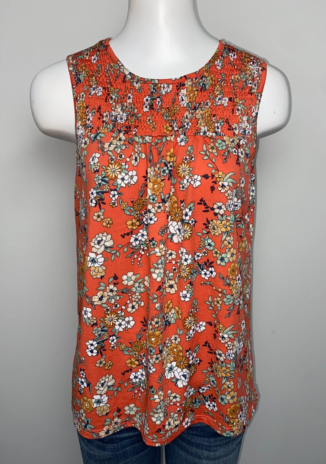 Massini Floral Tank- (S)