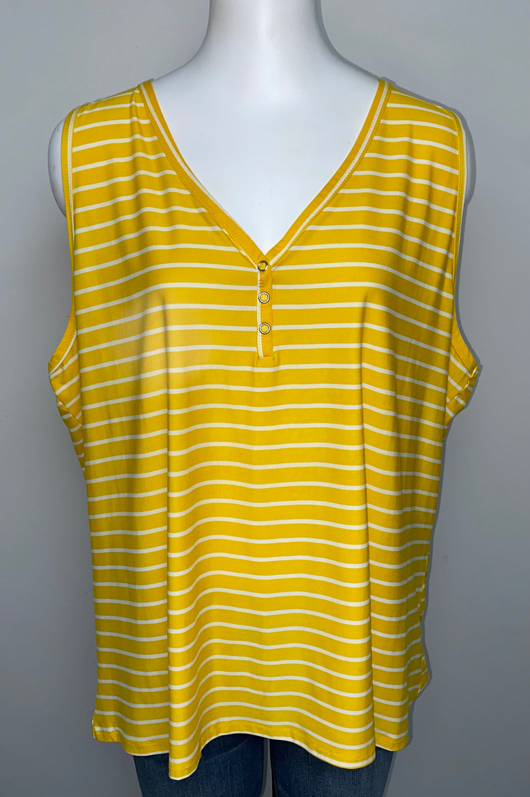 Eyecandy Striped Tank- (3X)