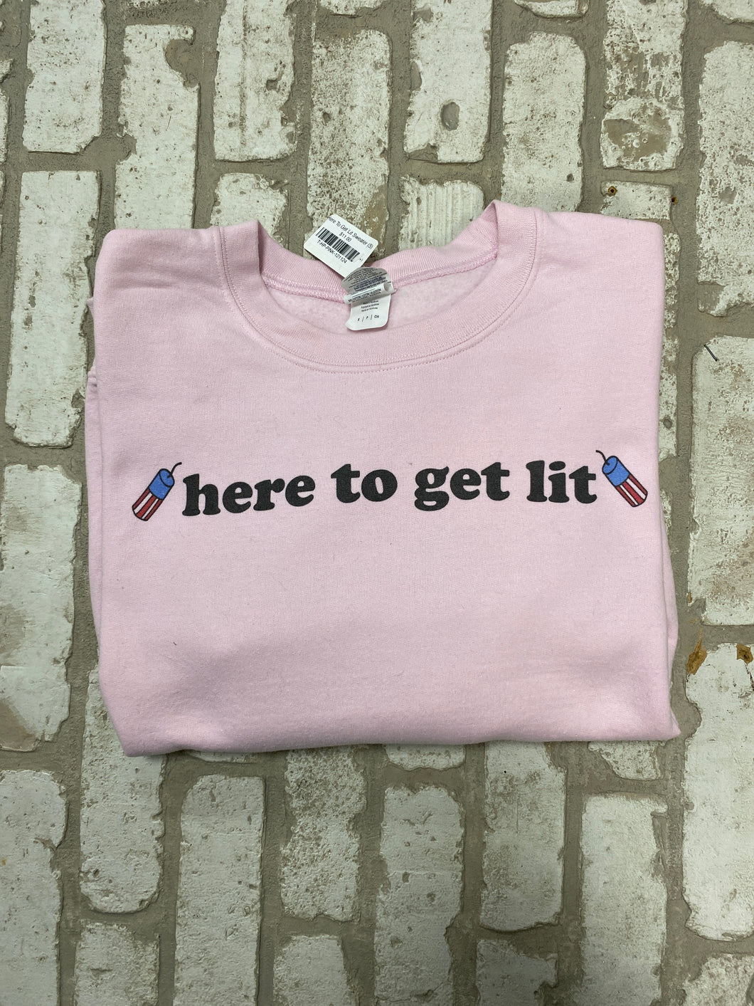 Here To Get Lit Sweater (S)