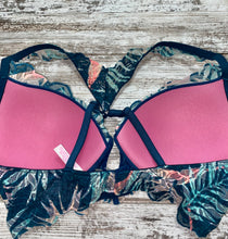 Load image into Gallery viewer, Love Pink Trop Print Bralette- (L)
