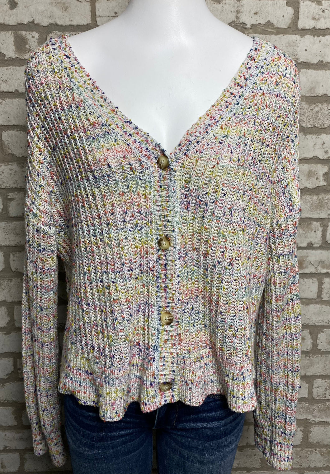 Maurices Confetti Cardigan- (L)