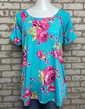 Load image into Gallery viewer, P.S.Kate Floral Open Shoulder- (L)
